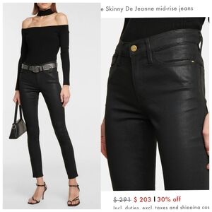 FrameLe Skinny De Jeanne mid-rise jeans